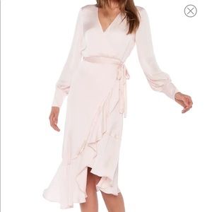 Bardot Sofie Asymmetrical Long Sleeve Dress
